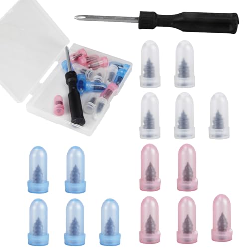 Image of Tire Plug Screws Kit Tire Repair Rubber Studs with Screwdriver 3 Size Mending Nail Plugs Tyre Repair 15 Count