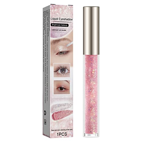 Outfmvch Bubble T Cosmetics High Gloss Liquid Eye Shadow Fine Flash High Gloss Lying Silkworm Brighten Tear Eye Makeup Pearl Glitter Eye Shadow 1.8ml B07mqjrk7n