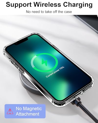 Image of HOOMIL Case for iPhone 13 Pro, Anti-Yellowing, Crystal Clear