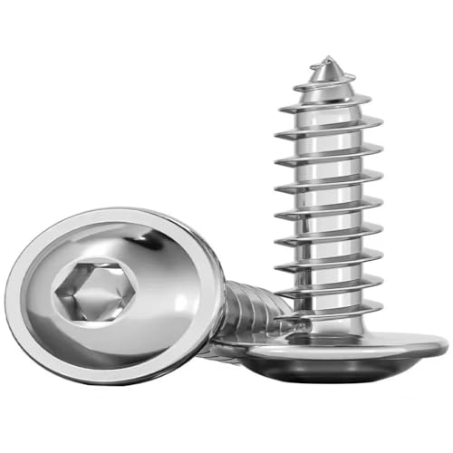 Vis à bois M6 50mm avec collier en acier inoxydable 304 pour parapluie