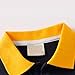 Baby Boys Polo Shirts Short Sleeve Half Button Colorblock Stretch Golf Shirt Comfortable Athletic Summer Casual Tops 18-24 Months Navy