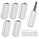 6 Piezas Cierre Push para Puertas, Puerta Armario Presion Push Open, Amortiguadores Magnéticos Pestillo, Push Armarios Cierre para Armario Puerta Cajón Cocina