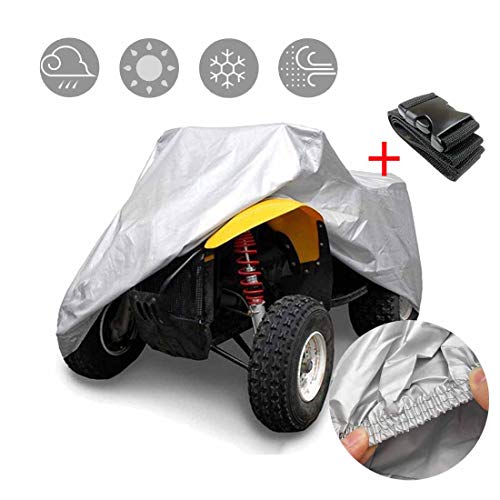 SHDlYE Lawn Mower Cover, UTV/ATV Cover with Heavy Duty 190T Universal Waterproof Wind-Proof UV Protection, All Weather Protection Universal,M
