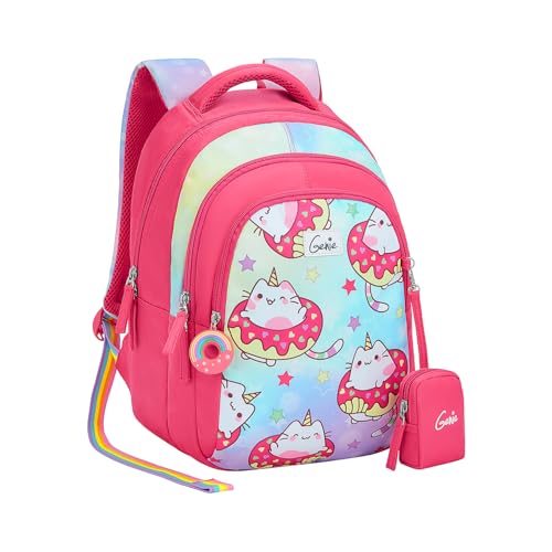 Image of Genie 15 inch Laptop Backpack for Women & Girls | Spacious Office, College & Travel Bag | Water Resistant, Multi-Compartment with Padded Laptop Sleeve