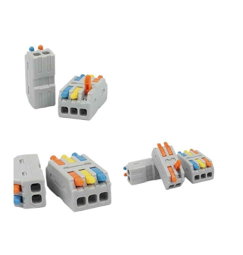 Conectores de cable de cableado rápido de 2/3 pines, todos los conductores eléctricos compactos, SPL, divisor de empalme, bloque de terminales a presión (SPL122)