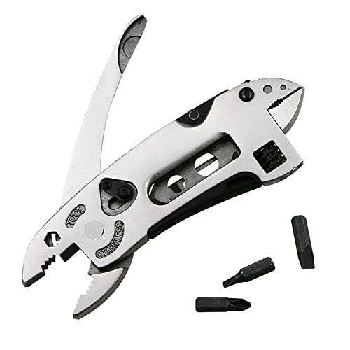 Portable 6 In 1 Multitool Pliers/Wrench/Screwdriver/Wire Cutter, Folding Multifunctional Stainless Steel Tool #TOP5