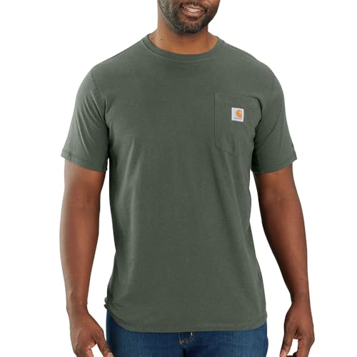 Image of Carhartt Men's Force Relaxed Fit Midweight Short-Sleeve Pocket T-Shirt