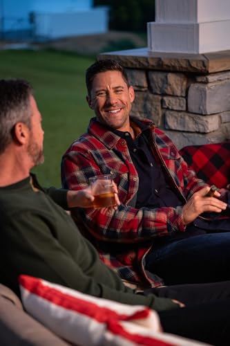 Image of Legendary Whitetails Mens Thermal Lined Shirt Jacket Plaid Flannel Polyfill Insulated Shacket
