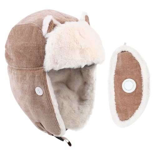 Bonnet confortable anti-froid pour femme tricot thermique coupe-vent