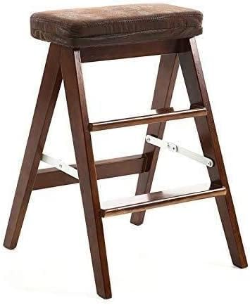Step Stool Wooden 3-Step Folding Ladder, Folding Stool, Kitchen Stool, Bar Stool, Dining Chair, Shoe Bench, Multi-Color Optional (Color : #3) (#4)