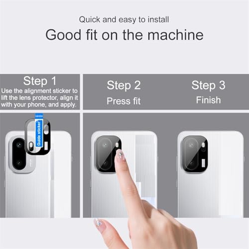 Image of FabeKee Camera Lens Protector Compatible With OnePlus 15R 9H Tempered Glass, Anti-Scratch, HD Clear, Easy Installation, Ultra-Thin Camera Lens Protection