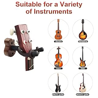TTCR-II 2 Pièces Support Mural Guitare ,Support Accroche Guitare en bois de noyer Cintres muraux Porte guitare pour… - Les Beatles, Paul McCartney, John Lennon, RIngo Starr, George Harrison TTCR-II 2 Pièces Support Mural Guitare ,Support Accroche Guitare en bois de noyer Cintres muraux Porte guitare pour… – Image 4