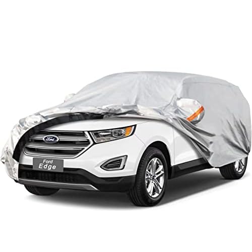 Car Cover Custom Fit Ford Edge (2007-2025) Waterproof for Automobiles, Oxford Sun Rain Dust Snow Protection (Ships from US Warehouse, Delivery 3-8 Days) Ford Edge (2007-2025) Single Layer-Ox