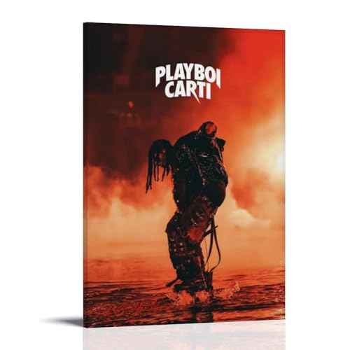 DLBCIHWFN Póster e impresiones en lienzo de Playboi Carti Rap Singer para pared, 50 x 75 cm, estilo mar