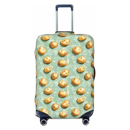Luggage Cover Protector - Potato Print Suitcase Covers for Luggage Fit 22-24 Inch Suitcase