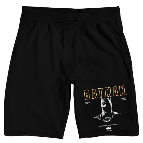 Bioworld Batman 1989 Movie Men’s Black Sleep Pajama Shorts