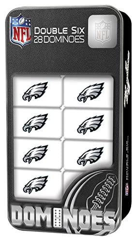 MasterPieces Game Day - NFL Philadelphia Eagles - 28 Piece Team Logo Double Six Domino Set