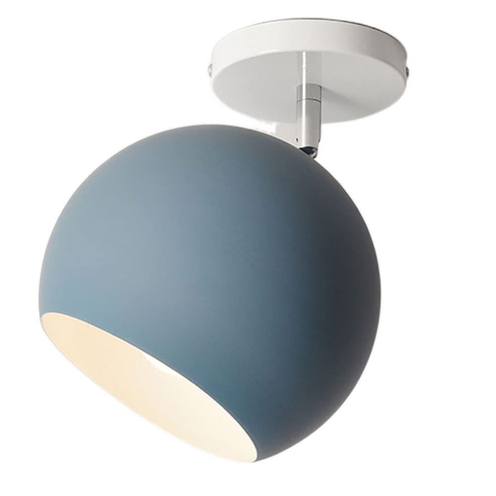WFZRXFC Creative Candy Colored Semi Flush Ceiling Light,Nordic Style Corridor Ceiling Lamp,E27 Light Source,Light Fixtures for Bars Restaurant Entrances Closets