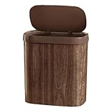 TOYANDONA Papelera de Basura Grande de 12 Litros con Tapa Abatible y Diseño...