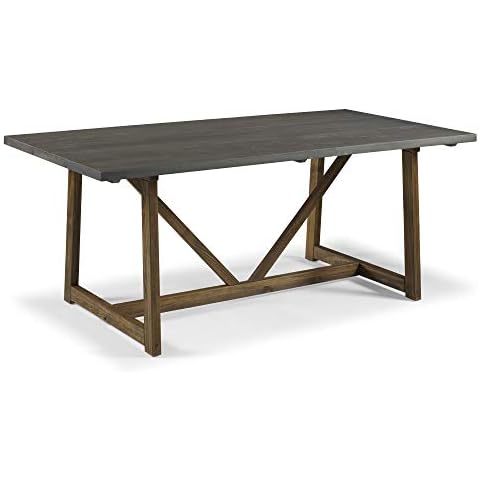 Walker Edison 4-Person Farmhouse Kitchen Table Set Cover