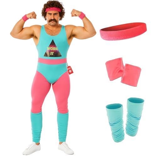 Fun Shack Deguisement Homme Annee 80, Déguisement Année 80 Homme, Déguisement Sport, Tenue...