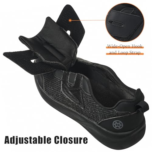 Image of Sisttke Women's Diabetic Shoes Wide Toe Box Slip-On Shoes | Elderly Footwear for Swollen Feet, Edema, Neuropathy & Foot Pain Relief