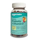 Amazon Basics Probiotic with Vitamin D Gummy, 80 Count