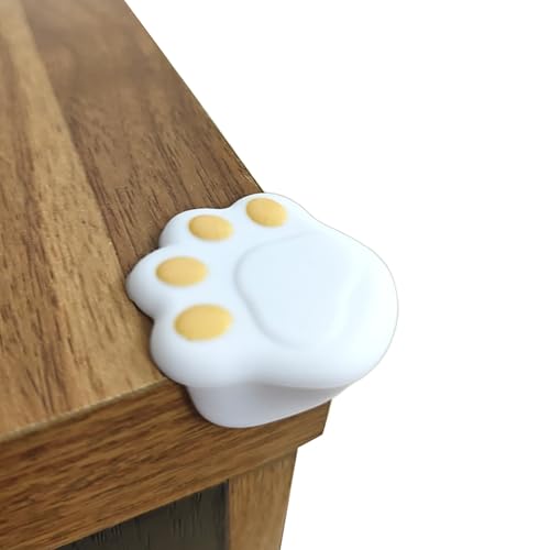 Image of (4 Pack) Corner Protector for Baby Proof - Soft Silicone Corner Guards with Paw Cushion Design, Attractive & Practical, Easy Installation for Home Safety