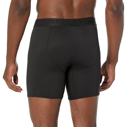 Terramar Men's Performance Underwear Boxer Briefs 6 Inch Inseam with 4-Way Stretch (3 Pack)3