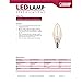 Feit Electric Mini Candelabra E12 (Candelabra) Filament LED Bulb Soft White 40 Watt Equivalence 1 pk