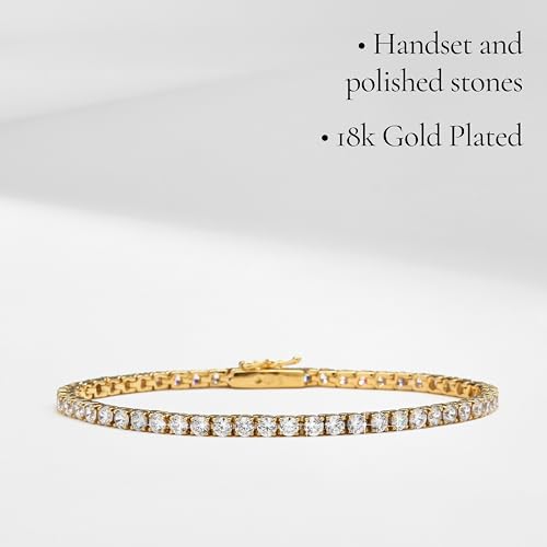 NADRI 3mm Tennis Bracelet, Classic Tennis Bracelet, Tennis Bracelet for Women3