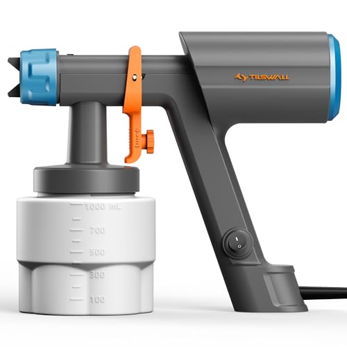 Tilswall Handheld Paint Sprayer Dreamer600 HVLP Spray Gun for Painting Blue