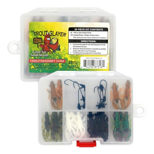 Trout Magnet Trout Slayer 28 Piece Fishing Kit, Includes 20 ...