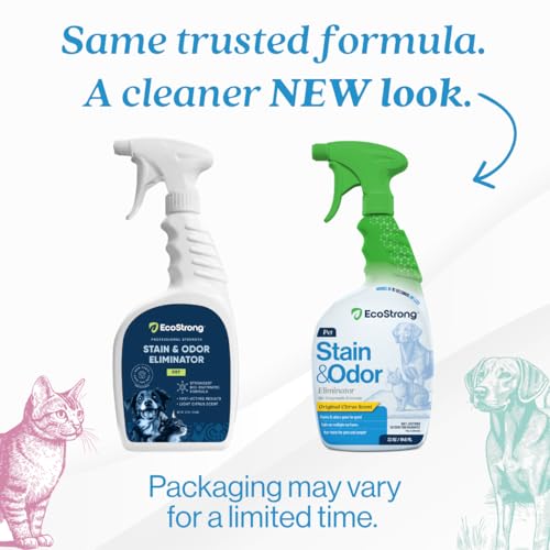 image for Eco Strong Pet Stain and Odor Remover - Cat Urine Enzyme Cleaner Destr