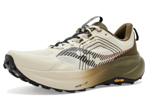 Saucony Men's Xodus Ultra 4 Sneaker, Eggshell/Fie, 14