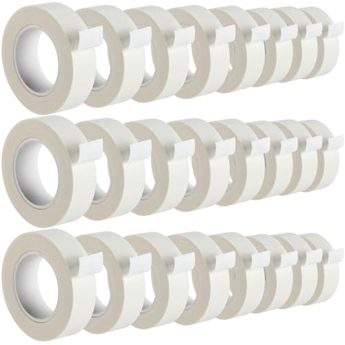 Image of Gilprop 25 Rolls White Painters Tape Bulk Masking Tape 0.7 Inch x 22 Yard (550 Total Yards) Adhesive Masking Scribing painting supplies for Walls Kitchen Home DIY Artist Craft Arts