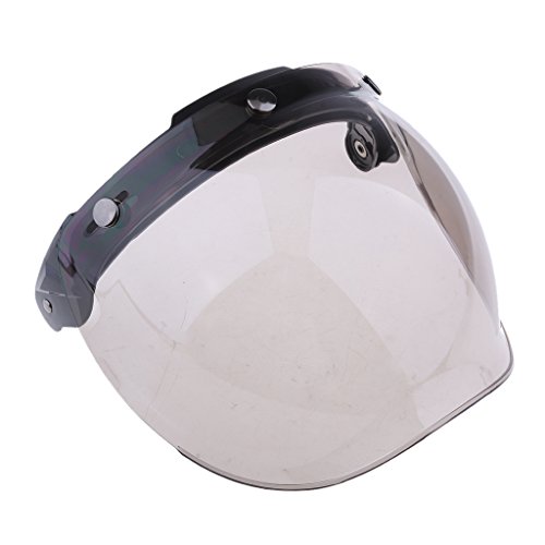 Gazechimp Universal 3 Druckknopf Bubble Helm Visier Motorrad Face Up Windschutzscheibe - Farbe # 2