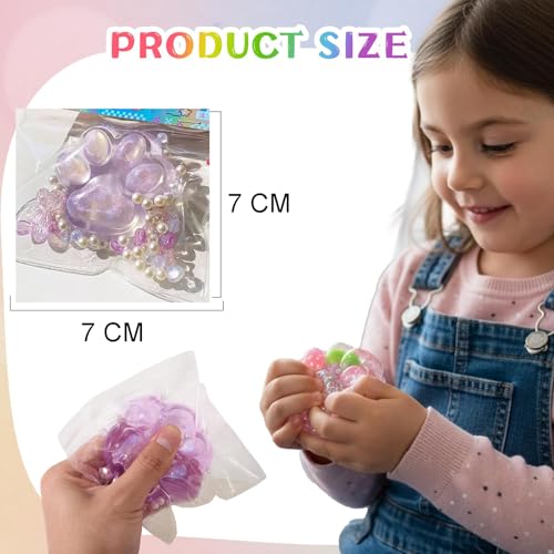 Image of Taba Squishy Paw, Purple Cat Paw Fidget Toy, 1 Piece | Purple Plastic Cat Paw Squeeze Toy Measuring 8 X 8 X 3 CM And 70 G, For Desk Fidgeting, Party Favours And Return Gifts