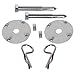 CarBole Chrome Plate Steel Hood Pin Clip Kit (18 Pcs)