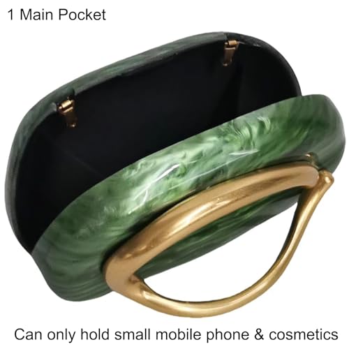 Women Trendy Chain Crossbody Shoulder Bag Handbag Acrylic Wedding Evening Bag Shell Formal Clutch Purse3