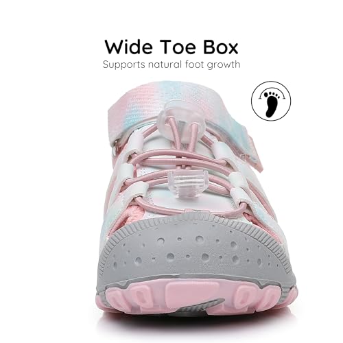 Blikcon Boys Girls Sandals Closed Toe Water Sandals for Kids Soft Sole Outdoor Sport Sandals with Adjustable Straps (Toddler/Little Kid)3