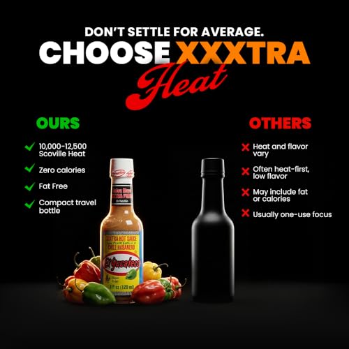 Image of El Yucateco XXXtra Hot Habanero Sauce, 4 fl oz, Pack of 3