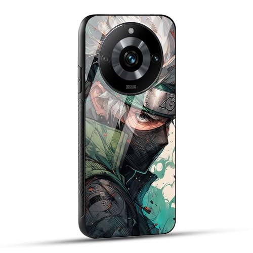 Image of NDCOM for Realme 11 Pro, Narzo 60 Pro 5G, Realme 11 Pro Plus Back Cover | Multicolour Cartoon Anime Printed Glass Case