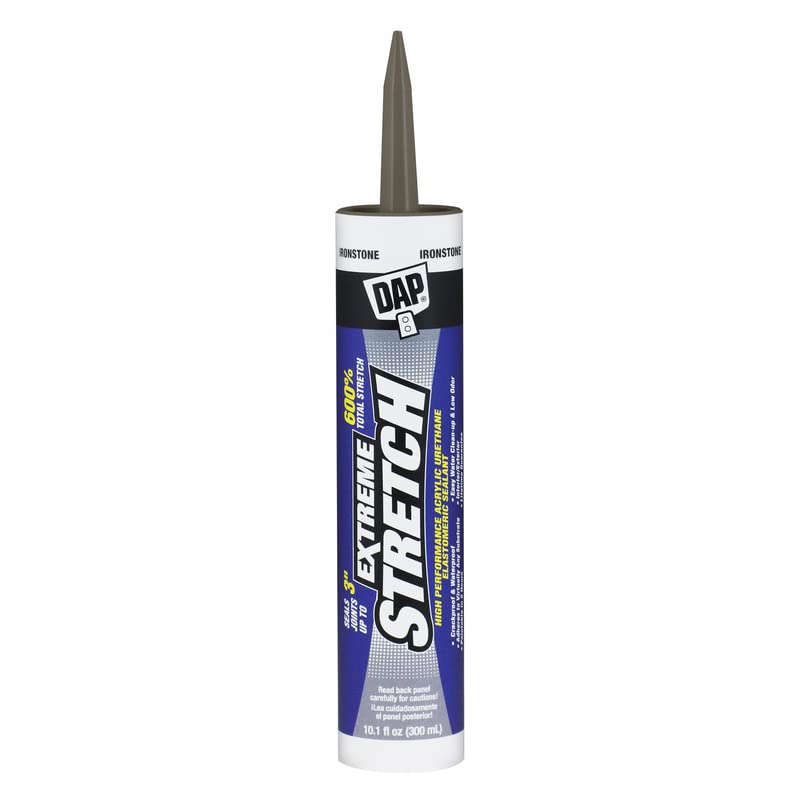 Dap 7079818712 Extreme Stretch Premium Urethanized Sealant, Iron Stone, 10.1-oz. - Quantity 12