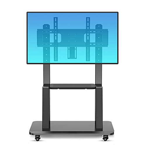 Soporte rodante para TV de 32-65 pulgadas, ajustable, negro