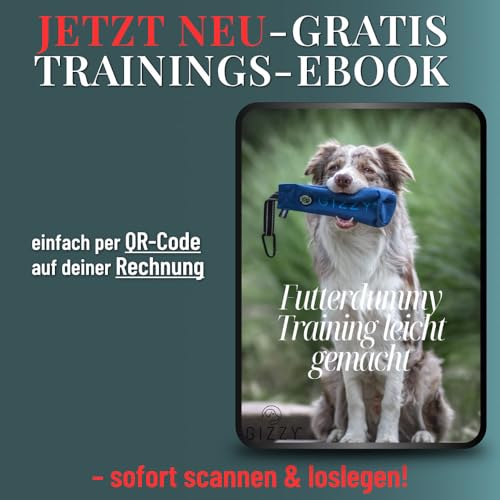 GIZZY® DAS ORIGINAL I Futterdummy Hunde I Robuster Hunde Futterbeutel für alle Rassen I Dummy Hundetraining mit Leckerlies - Die Erziehungshilfe für Hunde I Futterbeutel Hundetraining - Hunde Zubehör
