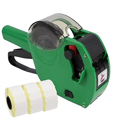 Panther PL-2612/6 6 Digit Pricing Gun with 3 Rolls of White Permanent Labels