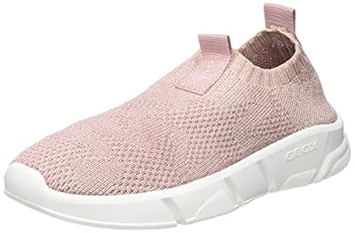 Geox j aril girl e, sneakers bambine e ragazze, rosa (lt rose), 29 eu
