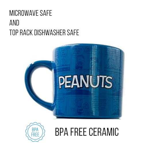 Set de 4 mugs apilables Peanuts 10 oz cerámica miniatura 6
