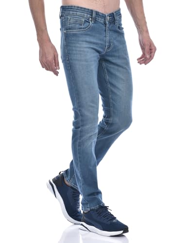 Image of Numero Uno Men's Classic Blue Skinny Sustainable Stretchable Jeans
